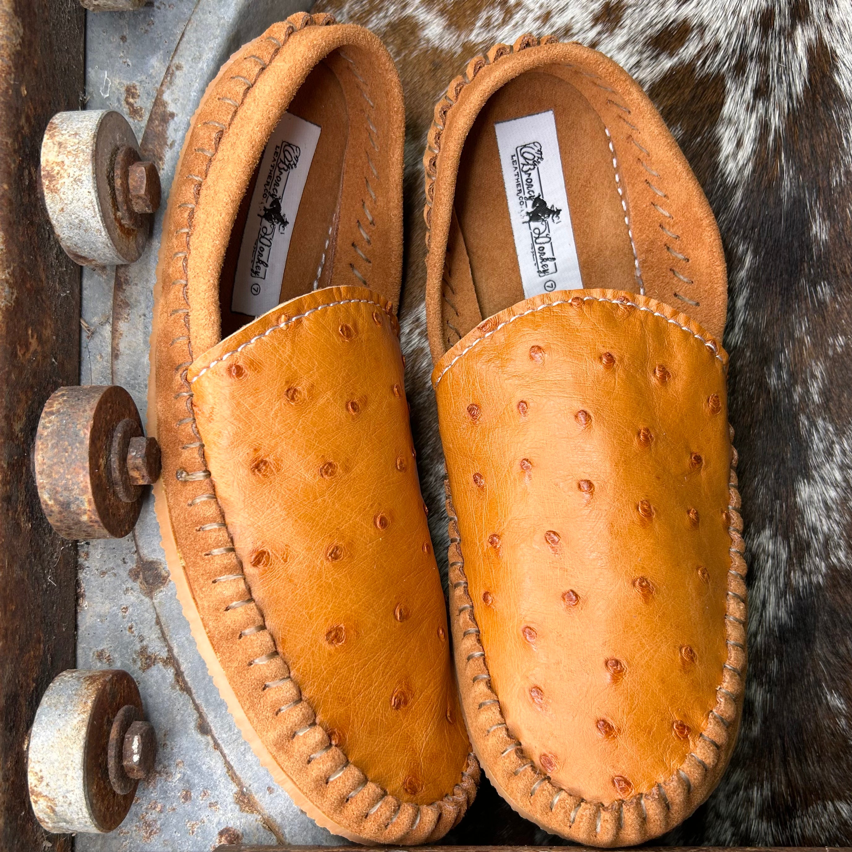 Ostrich Mules (Size 7)