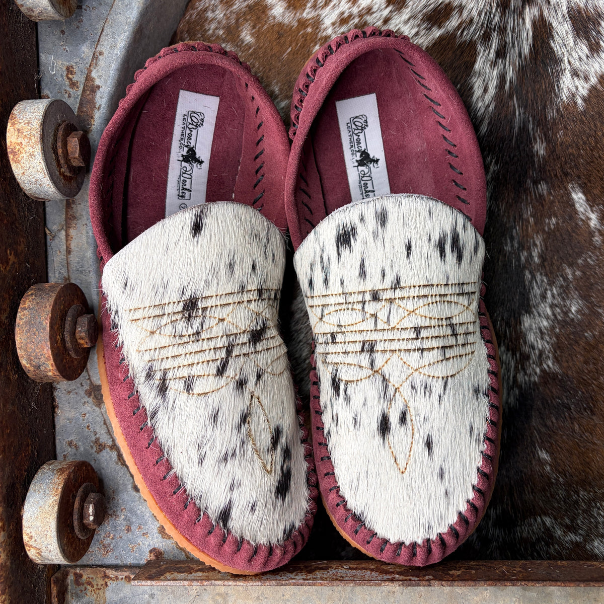 Branded bootstitch mule (size 7)