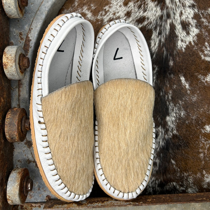 Cowhide mule (size 8)