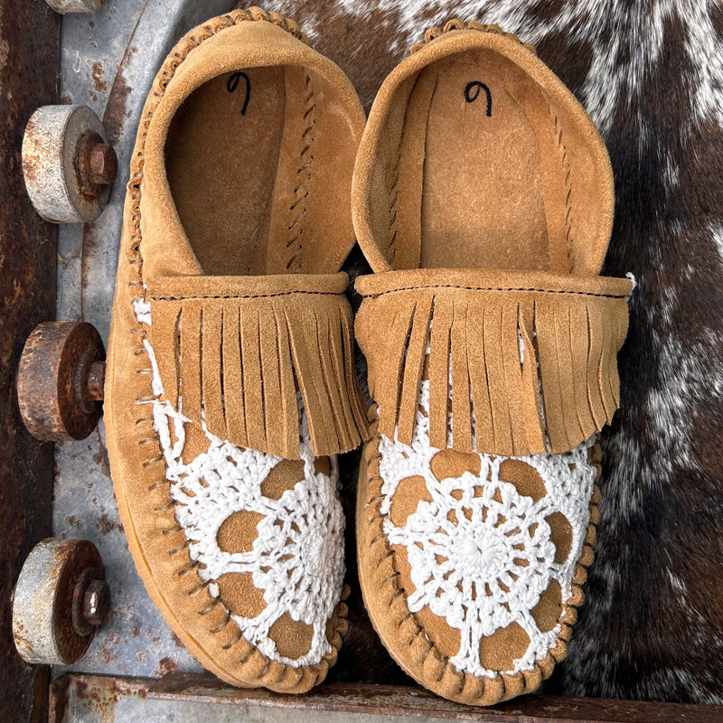 Crochet fringe dayworker (size 6)