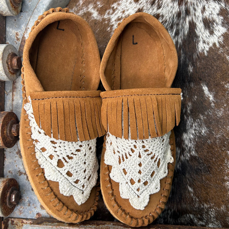 Crochet fringe dayworker (size 7)