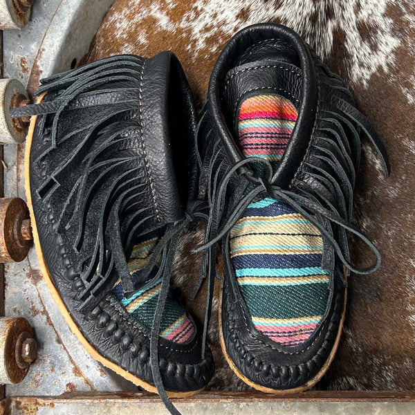 Serape 2025 fringe moccasins