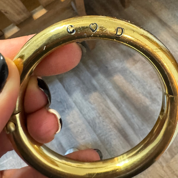 Customized bull ring bracelet (3")
