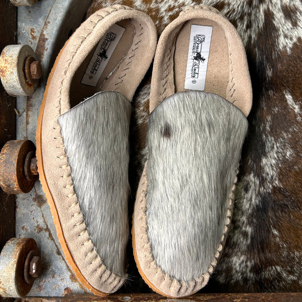 Cowhide Mules (Size 8)