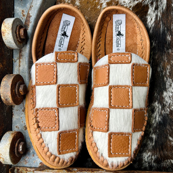 Checkered Mules (Size 6)