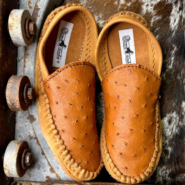 Ostrich Mules (Size 11)