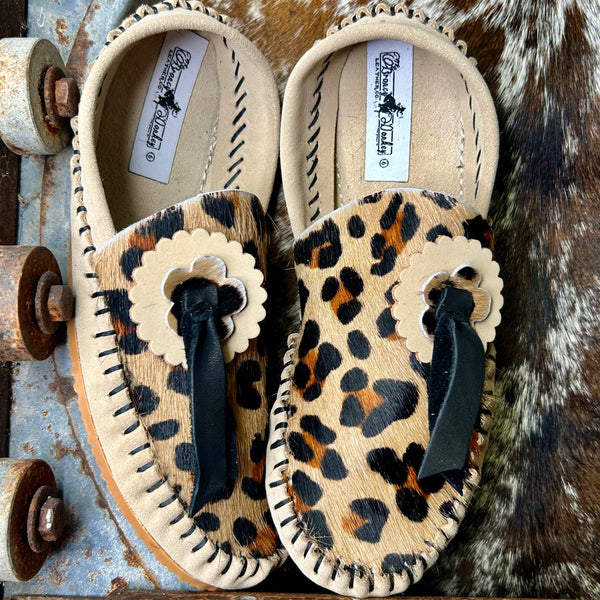 Leopard Concho Mules (Size 6)