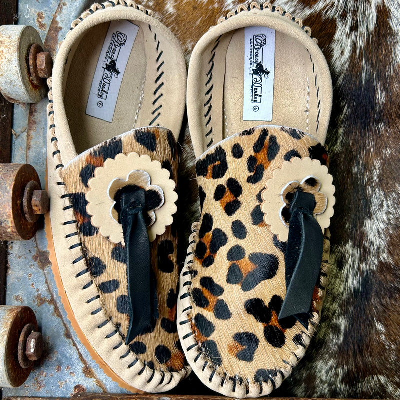 Leopard Concho Mules (Size 6)