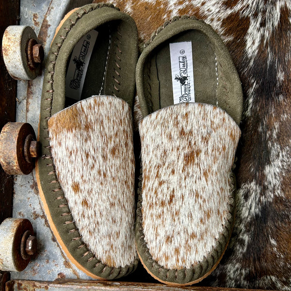 Cowhide Mules (Size 6)