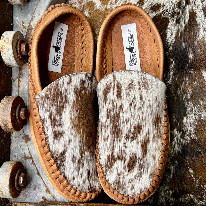 Cowhide Mules (Size 7)