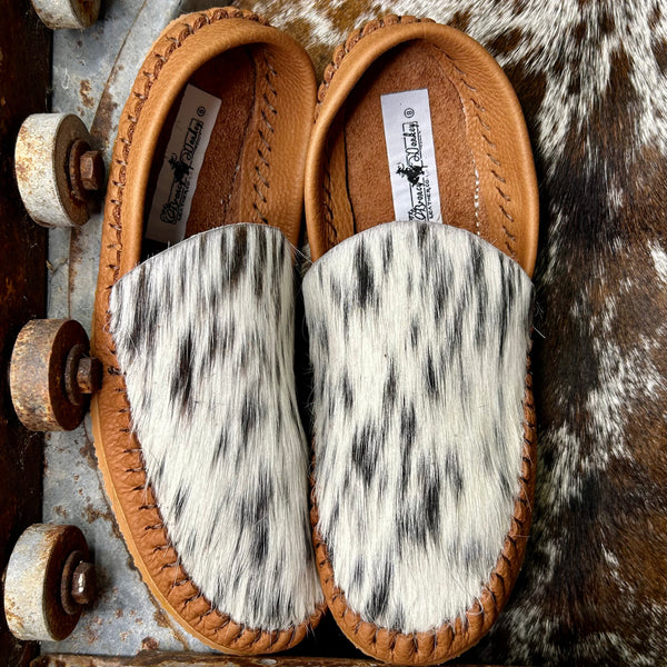 Cowhide Mules (Size 8)