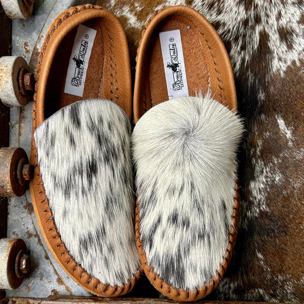 Cowhide Mules (Size 9)