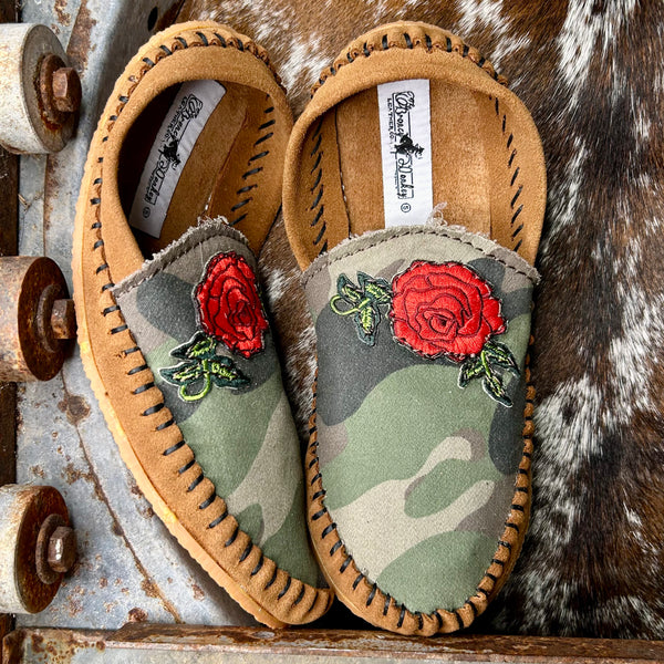 Rose Camo Mules (Size 5)