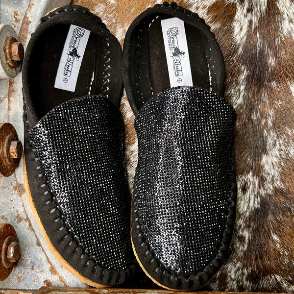 Rhinestone Mules (Size 6)