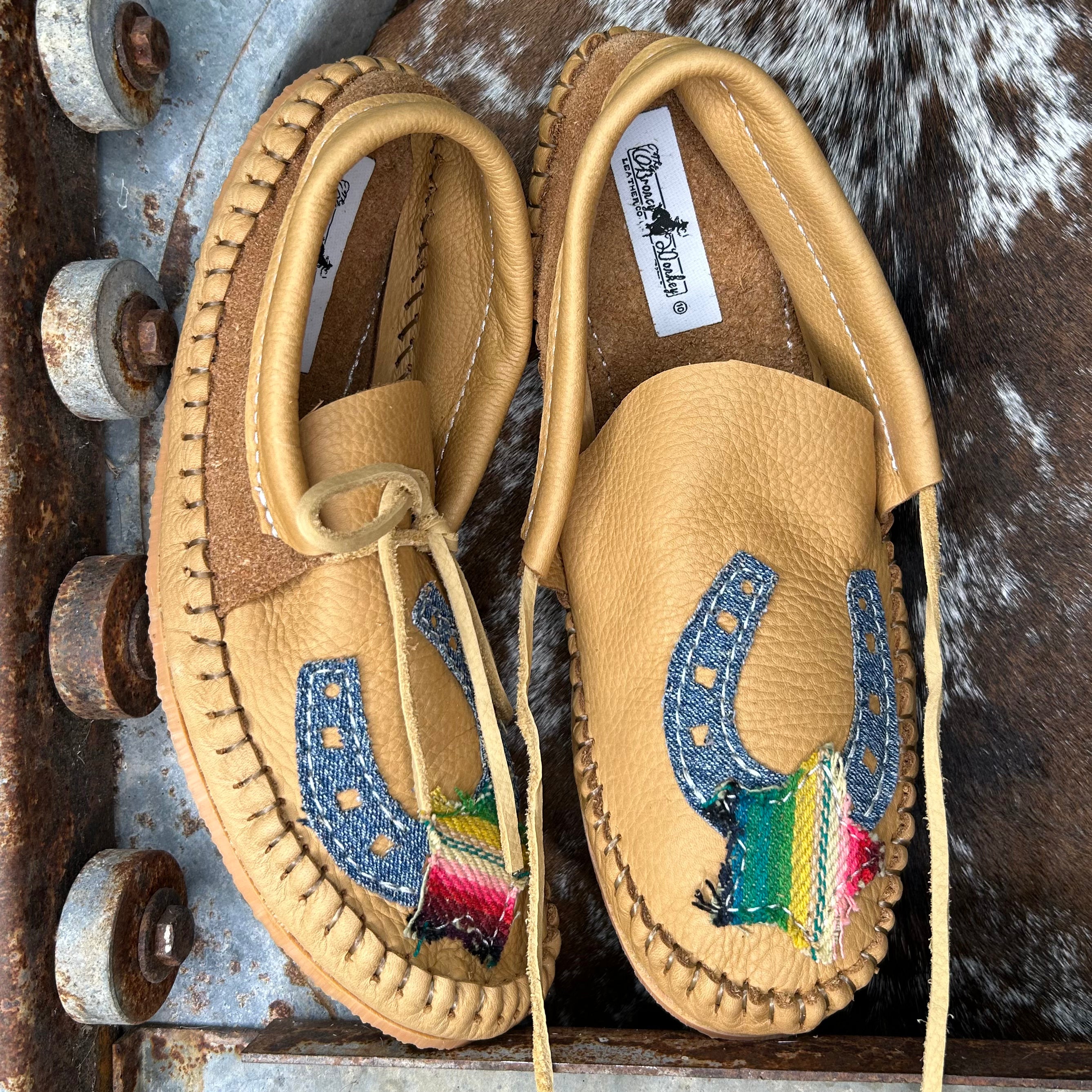Denim + serape muley (size 10)