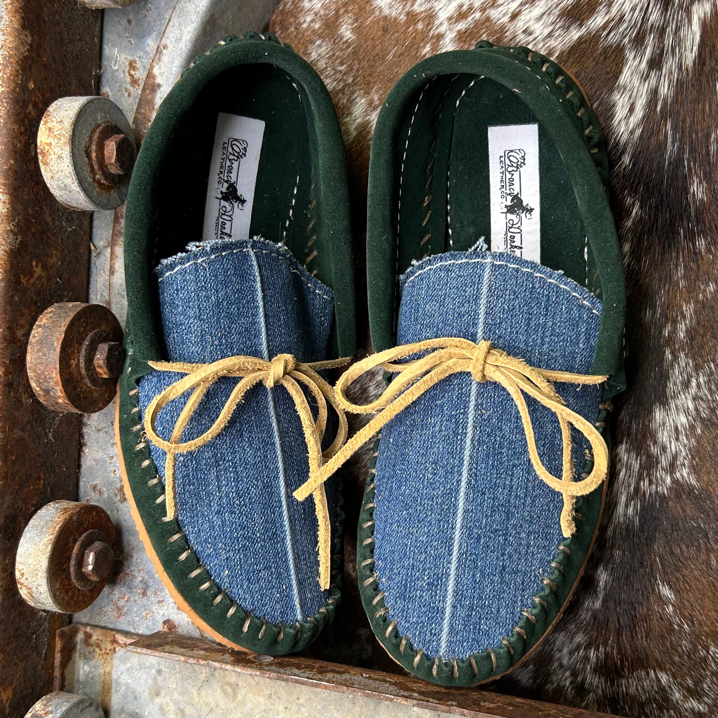 Green + Denim Muley (Yadira) (size 6)