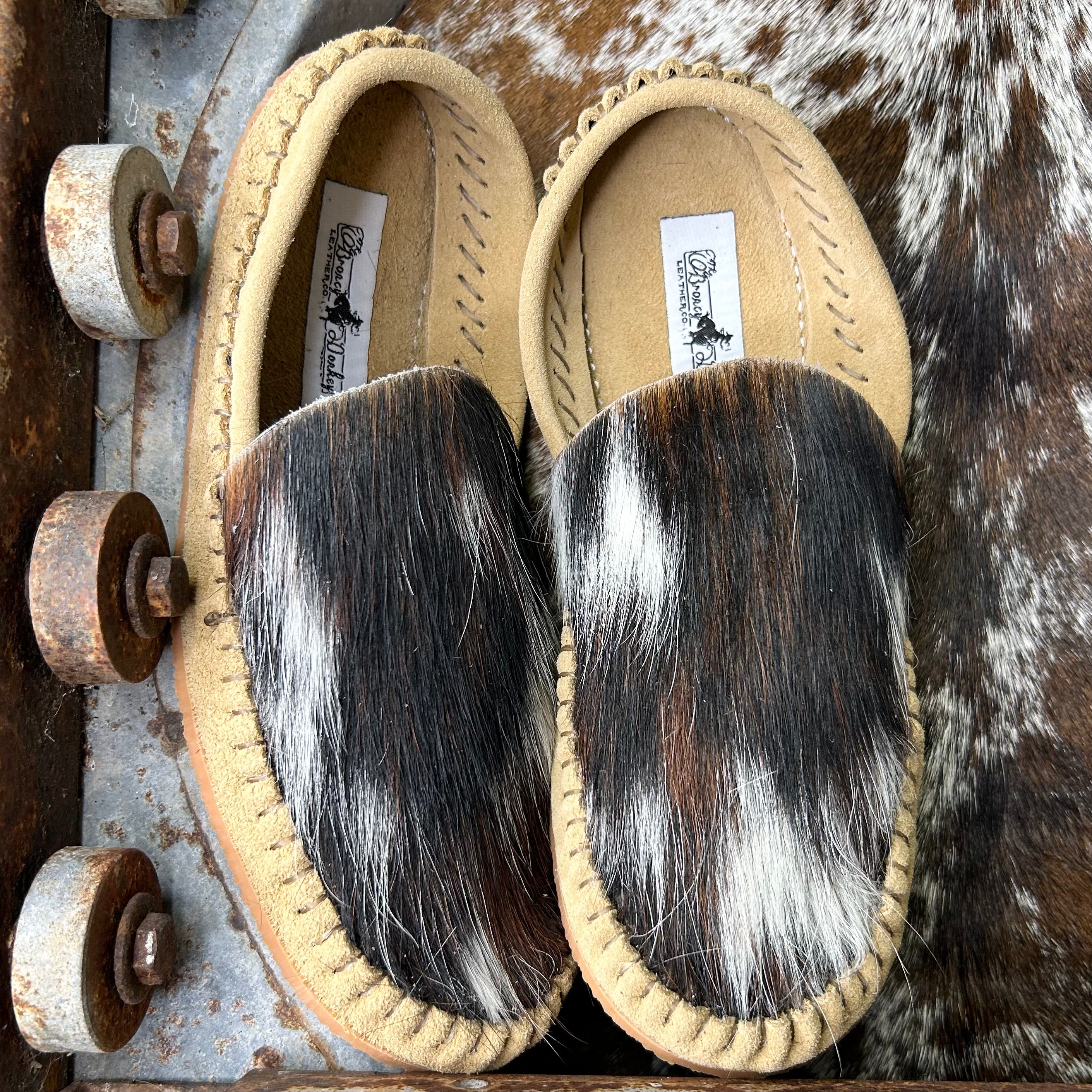 Cowhide Mules (Size 7)