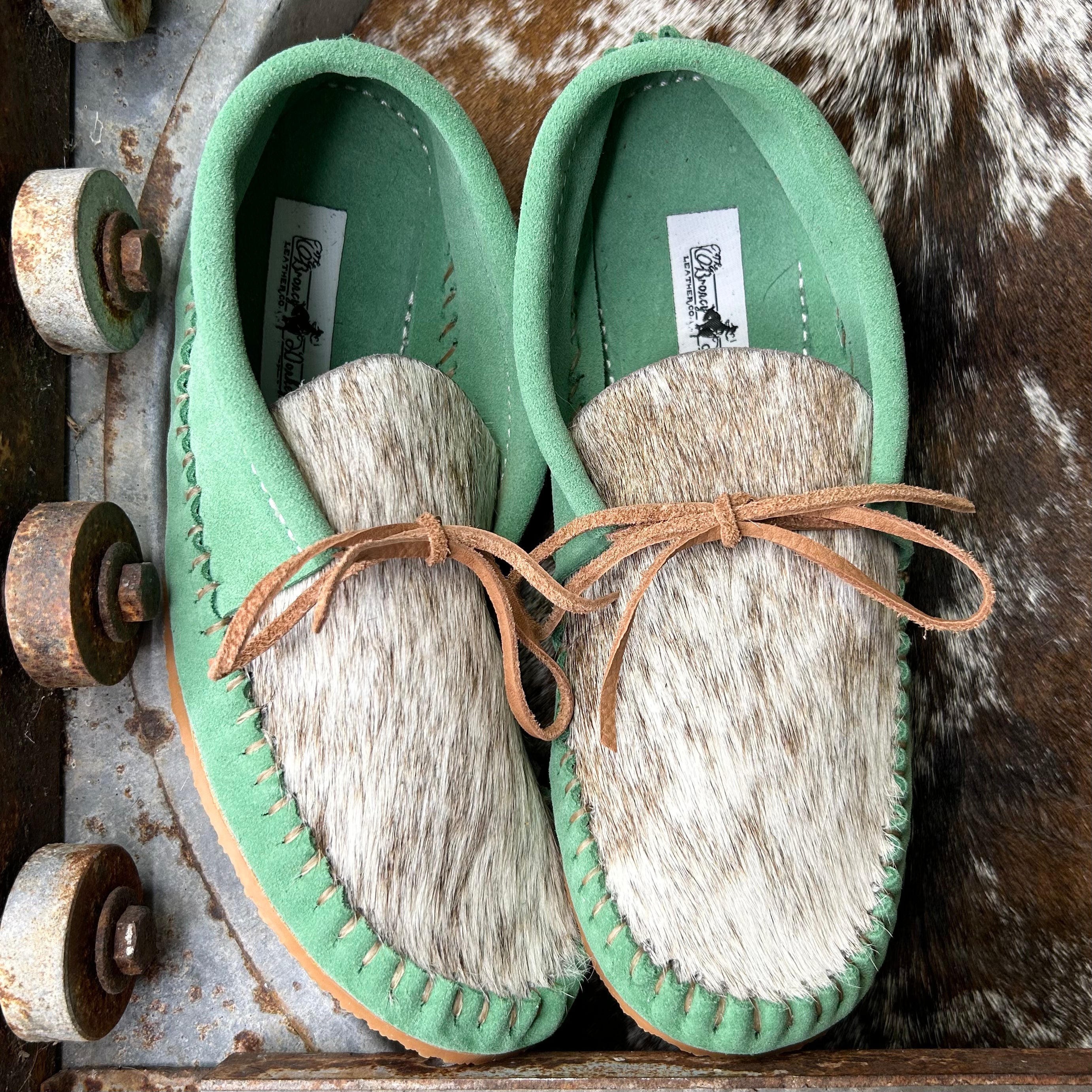 Cowhide Muleys (Size 8)