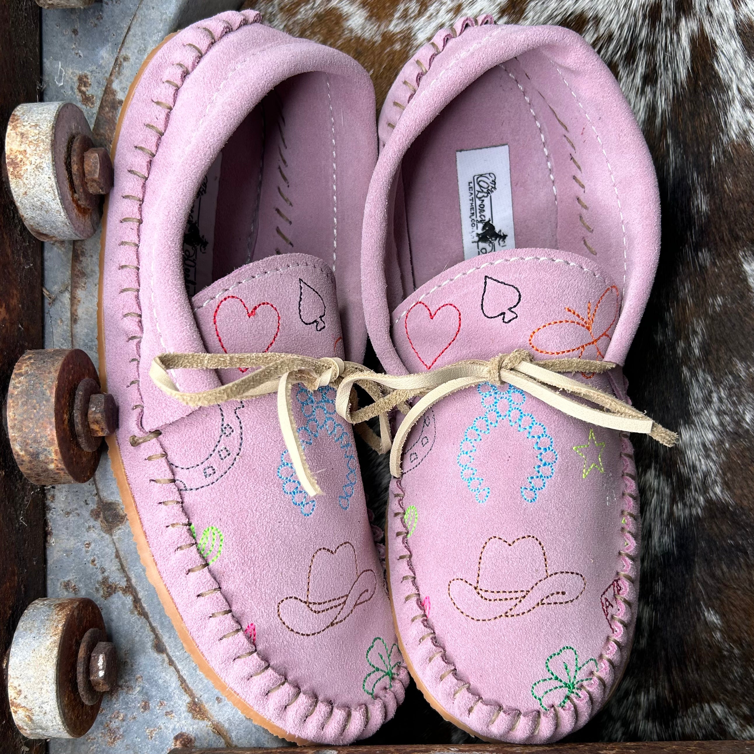 Suede Tattoo Muleys (Size 7)