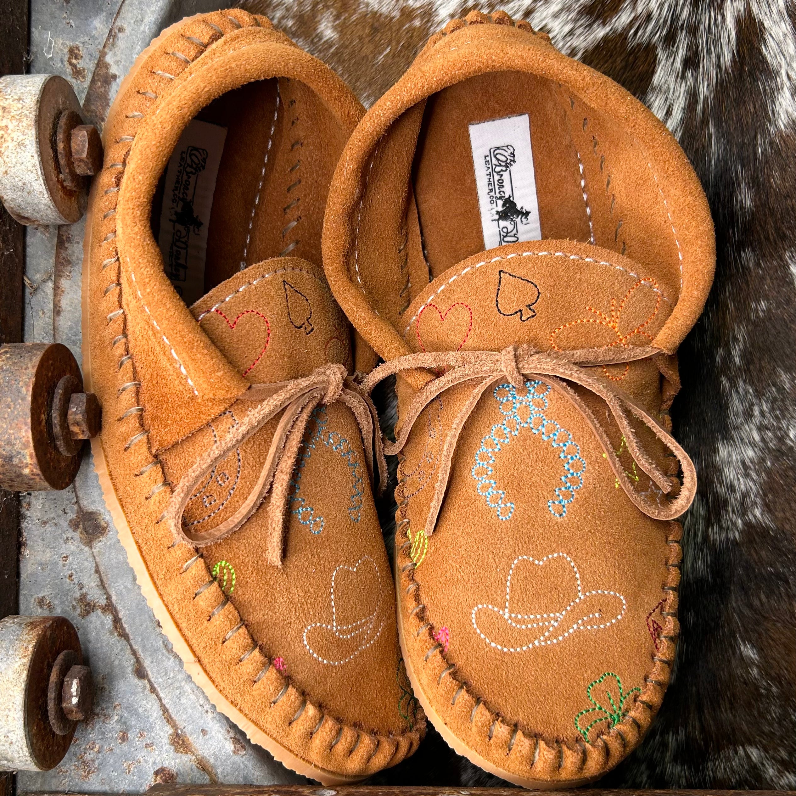 Suede Tattoo Muleys (Size 8)