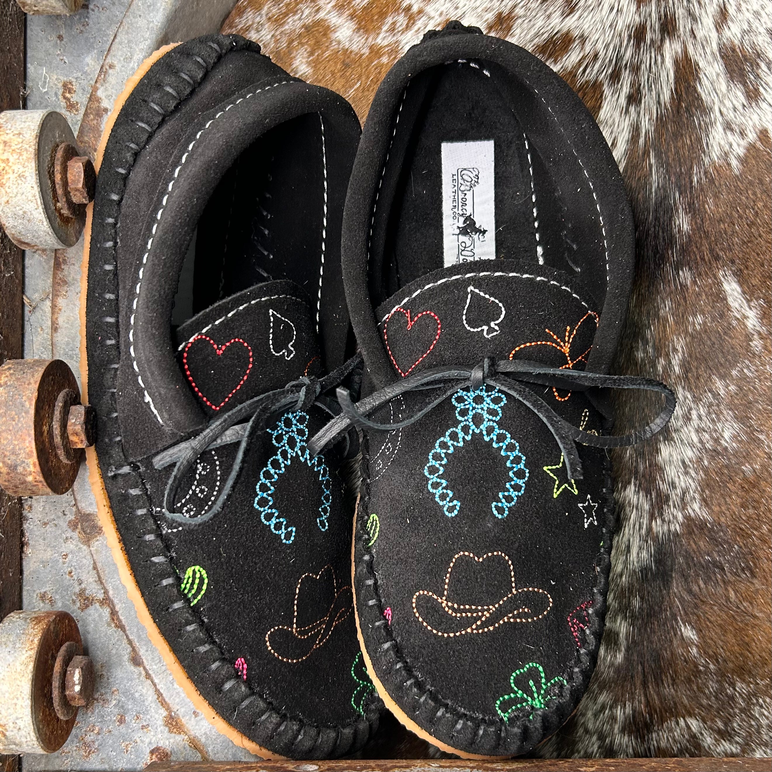 Suede Tattoo Muleys (Size 8)