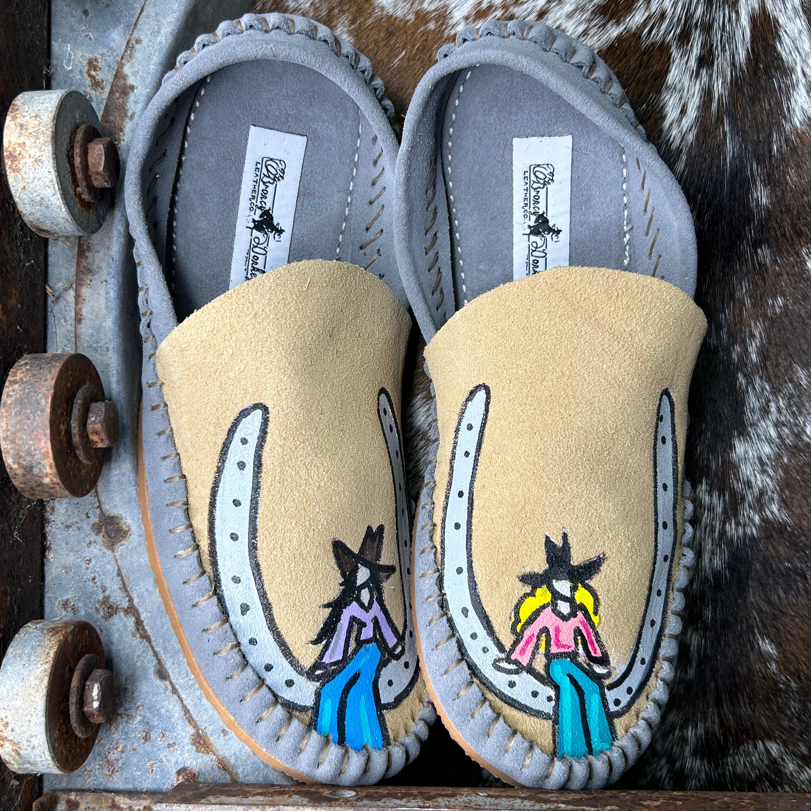 Painted Mules (Size 7)