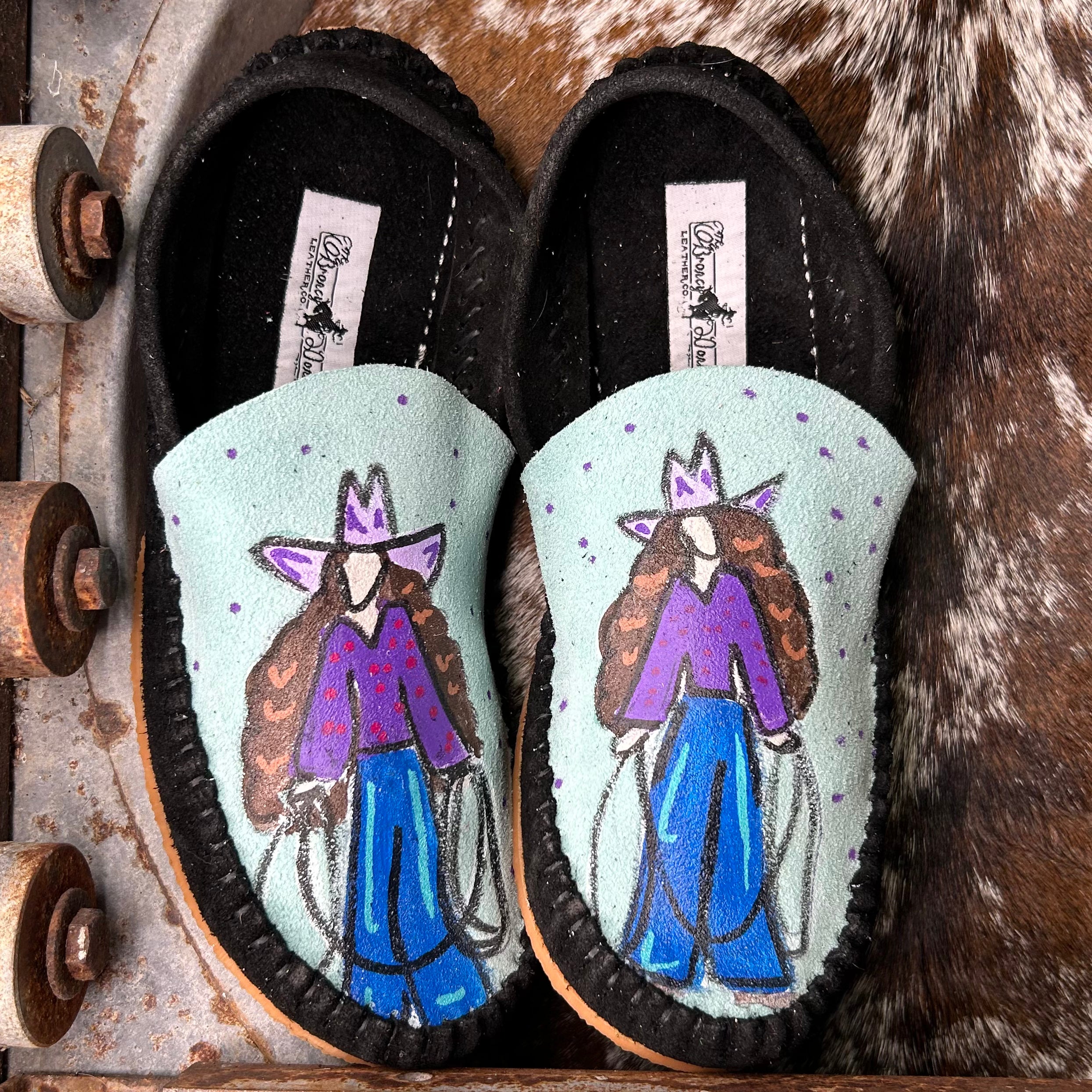 Painted Mules (Size 7)