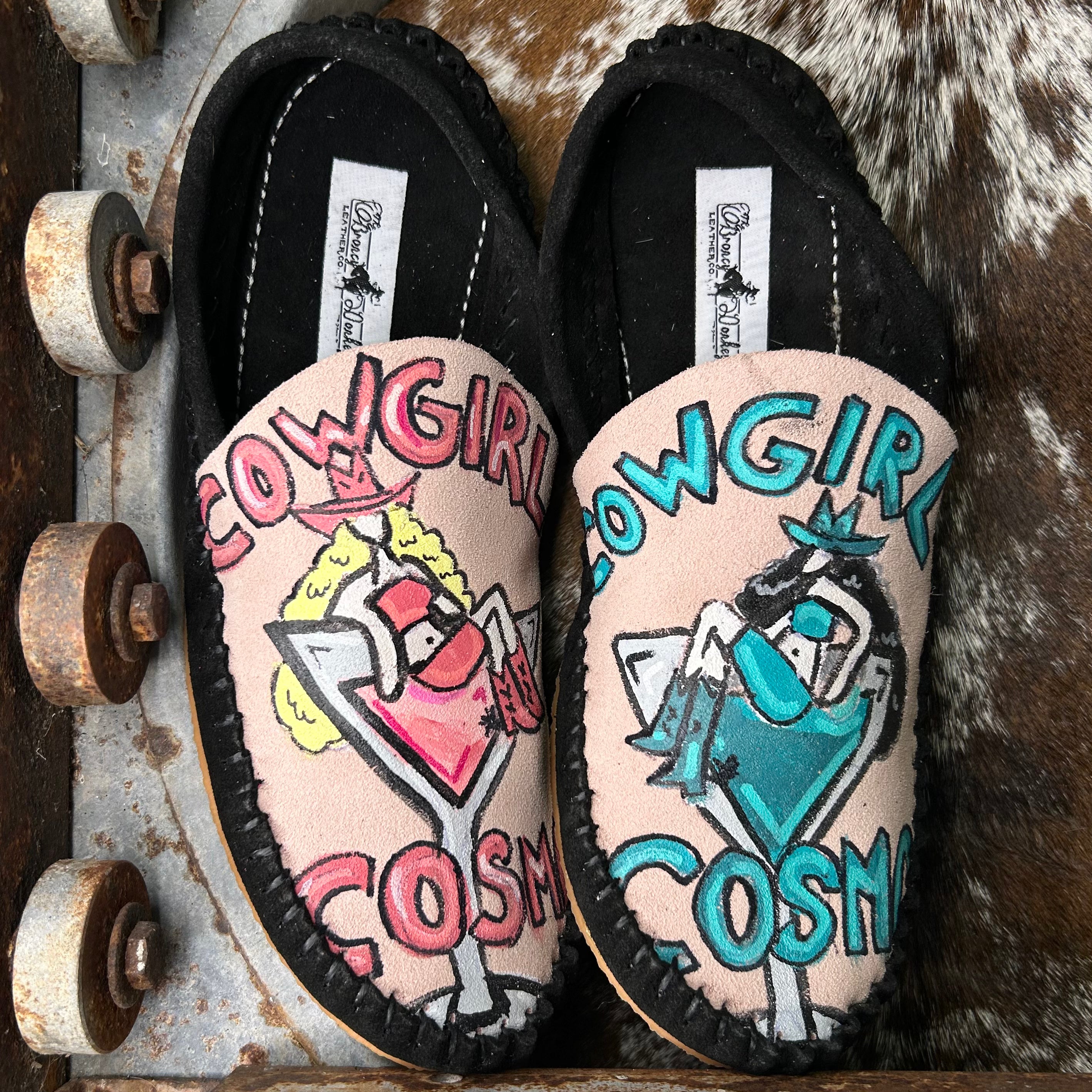 Painted Mules (Size 9)