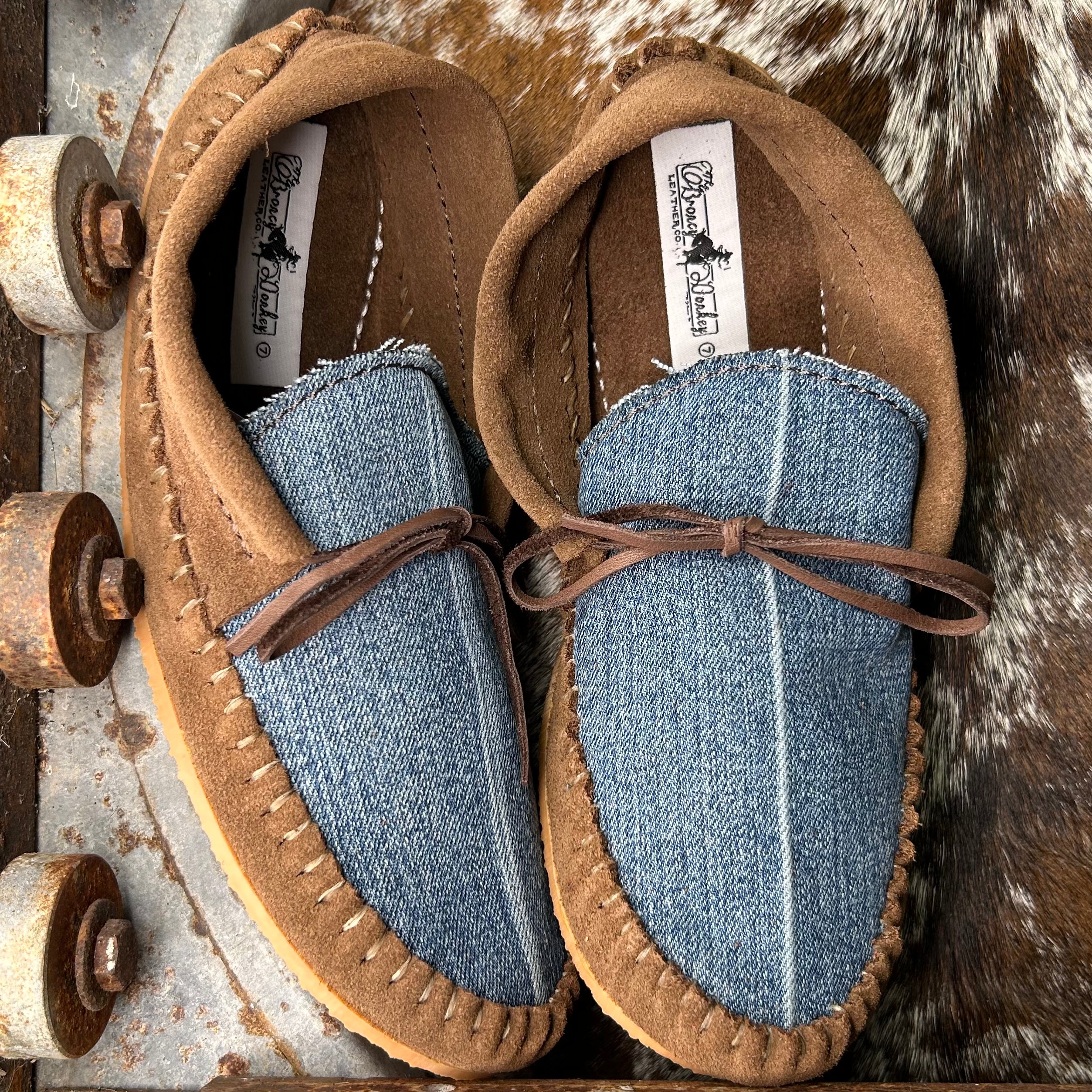 Denim Muleys (Size 7)