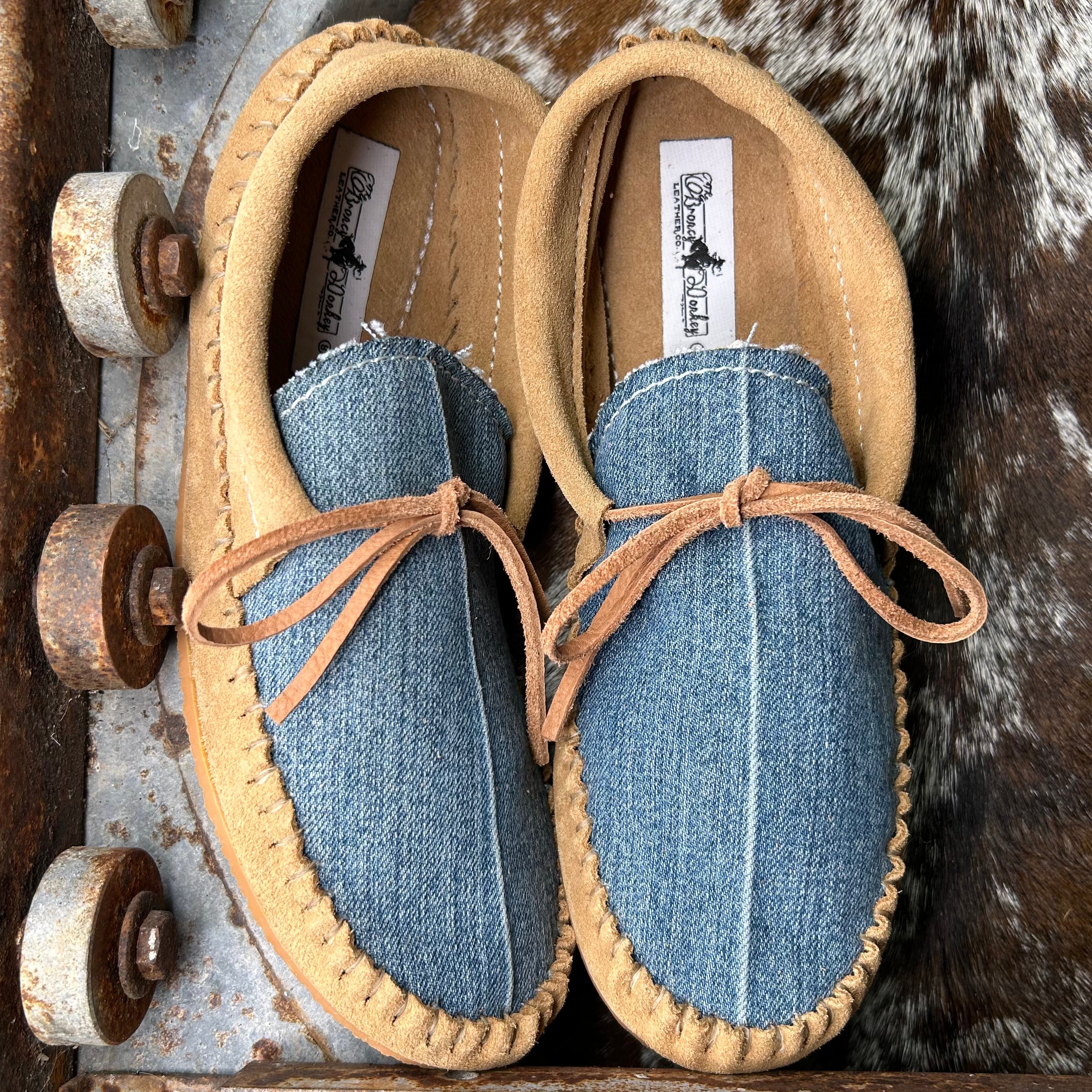 Denim Muleys (Size 8)