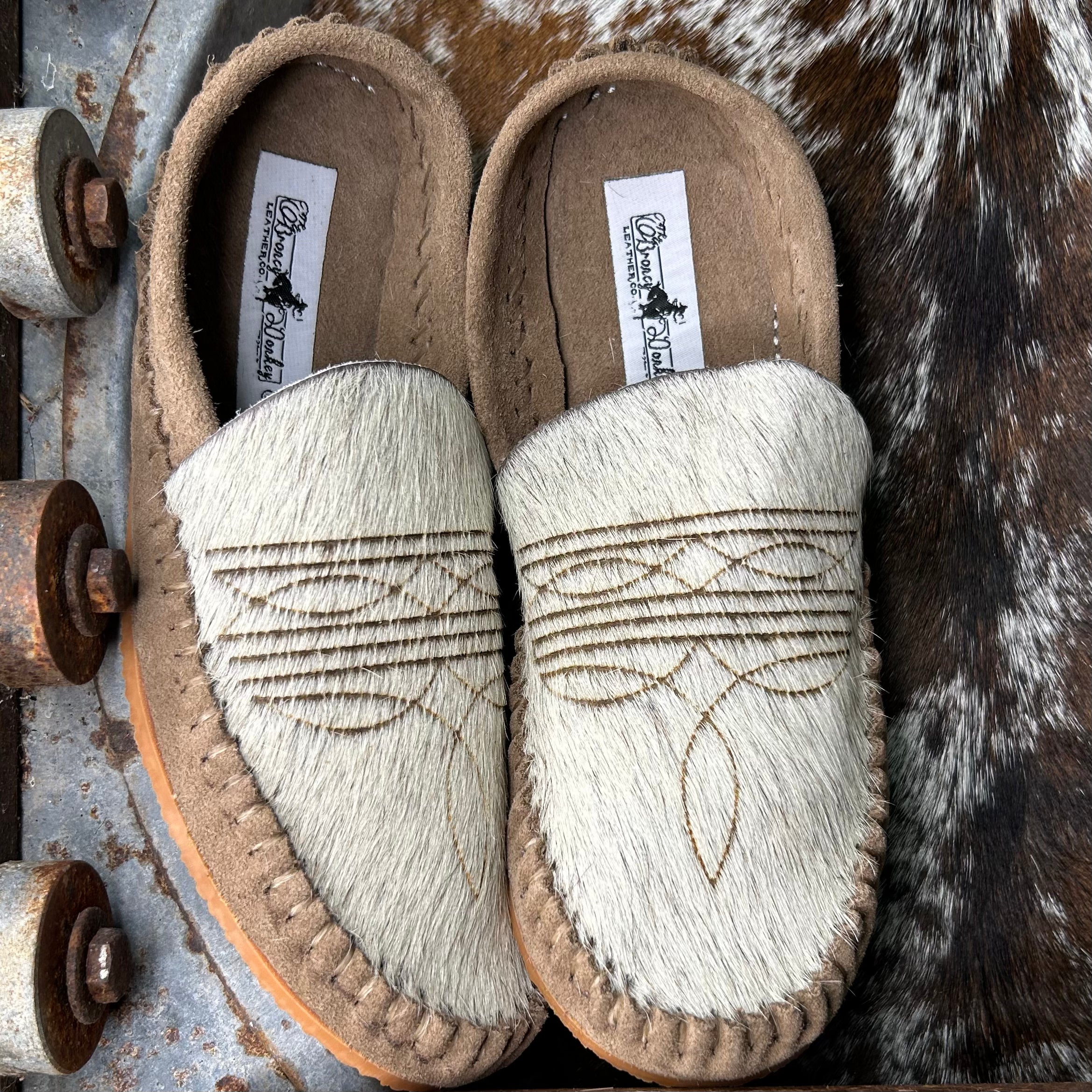 Branded Bootstitch Mules (Size 6)