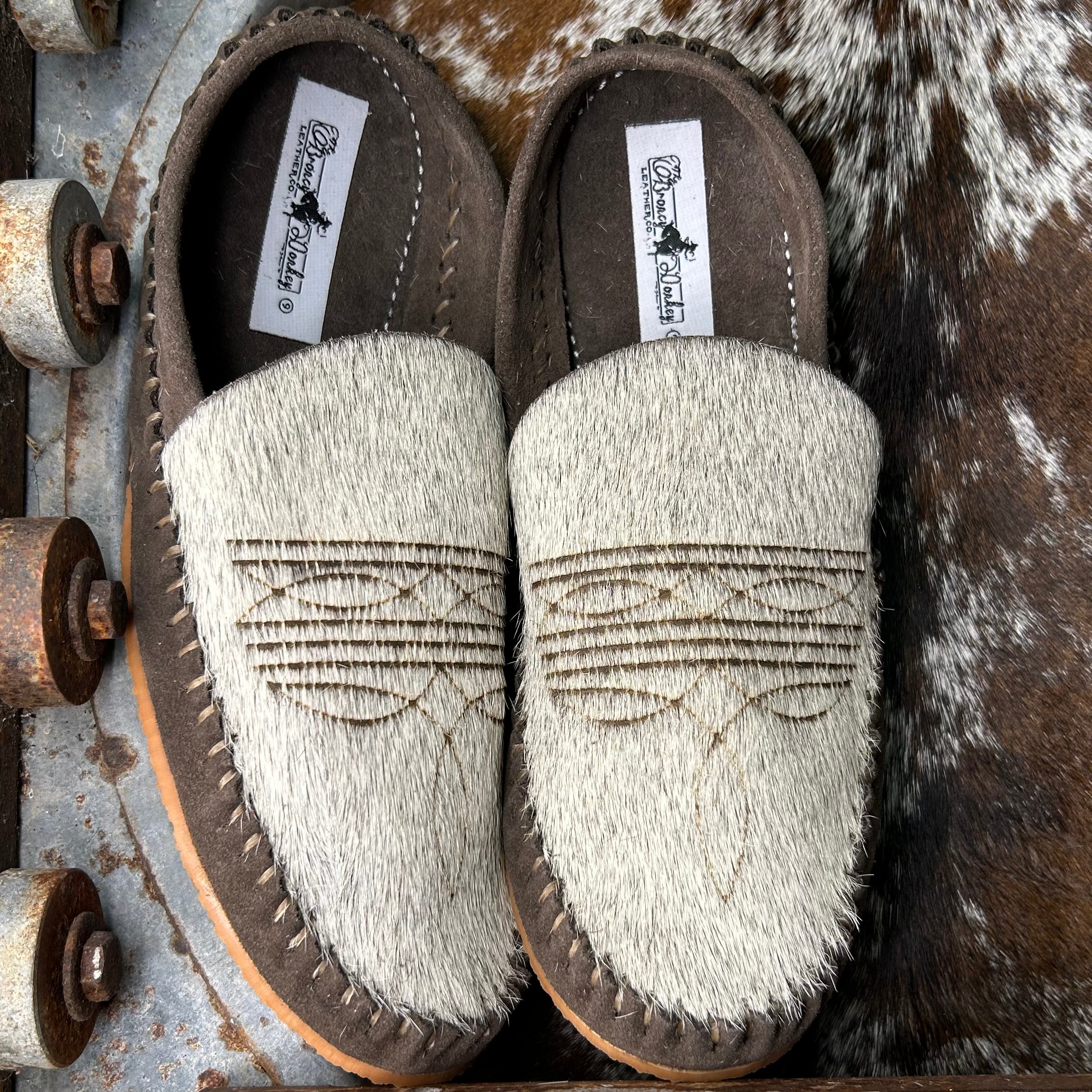 Branded Bootstitch Mules (Size 9)