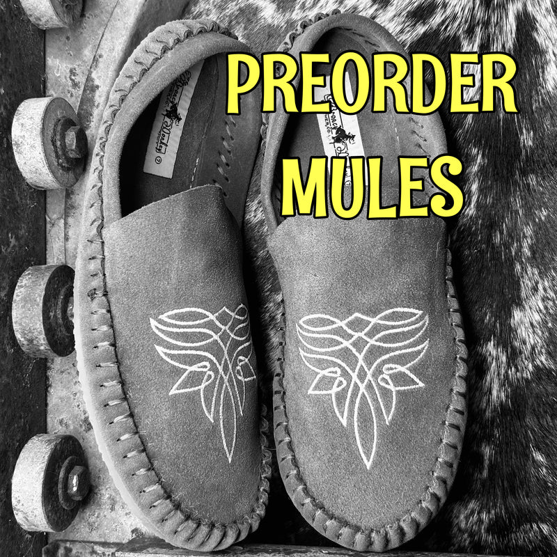 PREORDER BOOTSTITCH MULES (READ DESCRIPTION PLEASE)